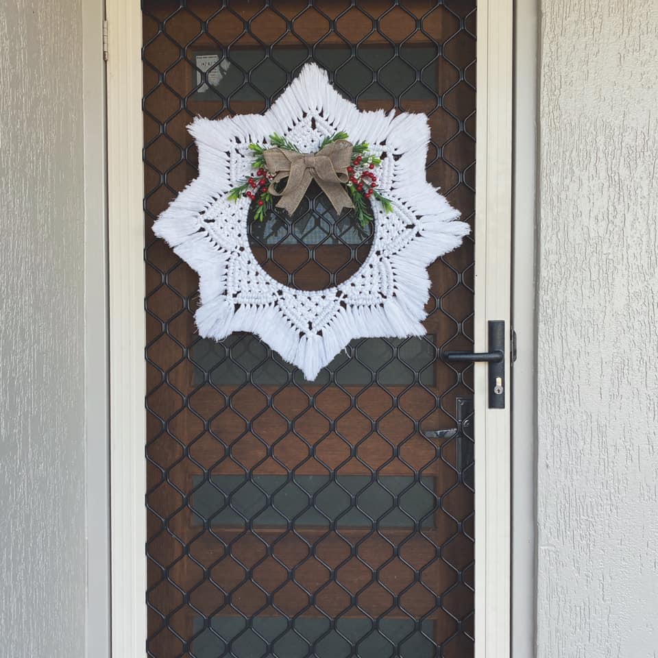 Macrame Christmas Wreath  ||  Sunday October 26th