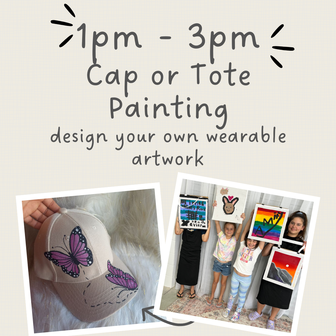 MONDAY 22nd SEPTEMBER - Macrame AND/OR Cap or Tote Painting