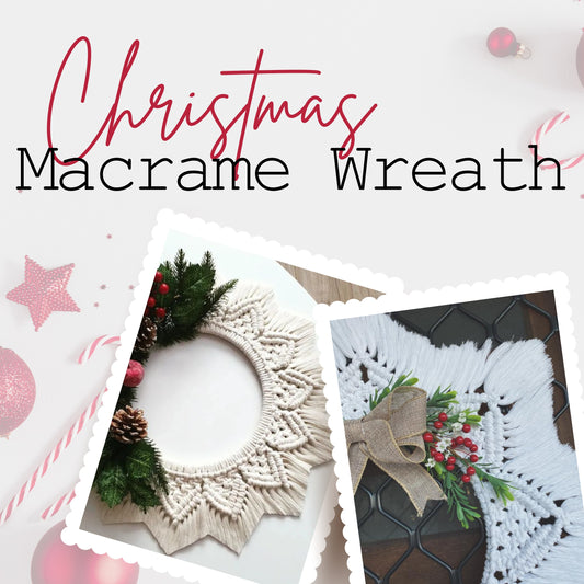 Macrame Christmas Wreath  ||  Sunday October 26th